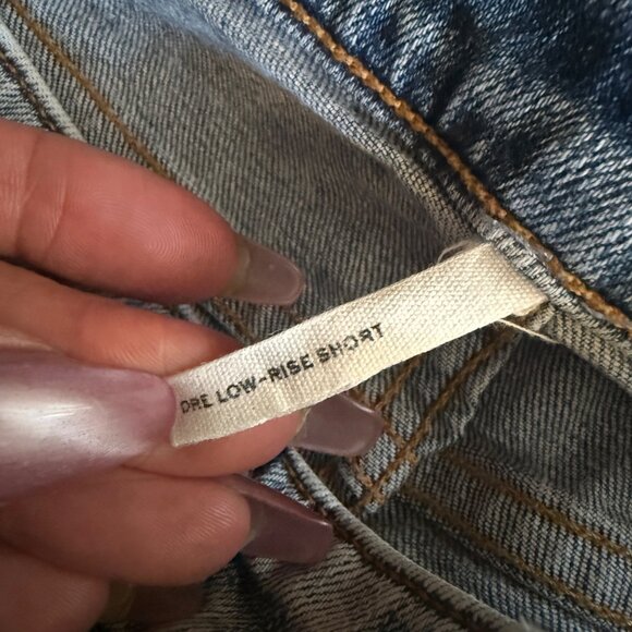 Rag & Bone Womens Denim Dre Low-Rise Frayed Hem Shorts Size 29 - Picture 4 of 5